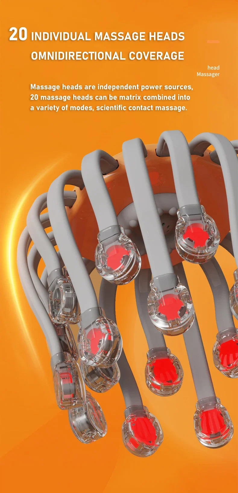 Octopus 20 Head Massager - Pain Reliefer