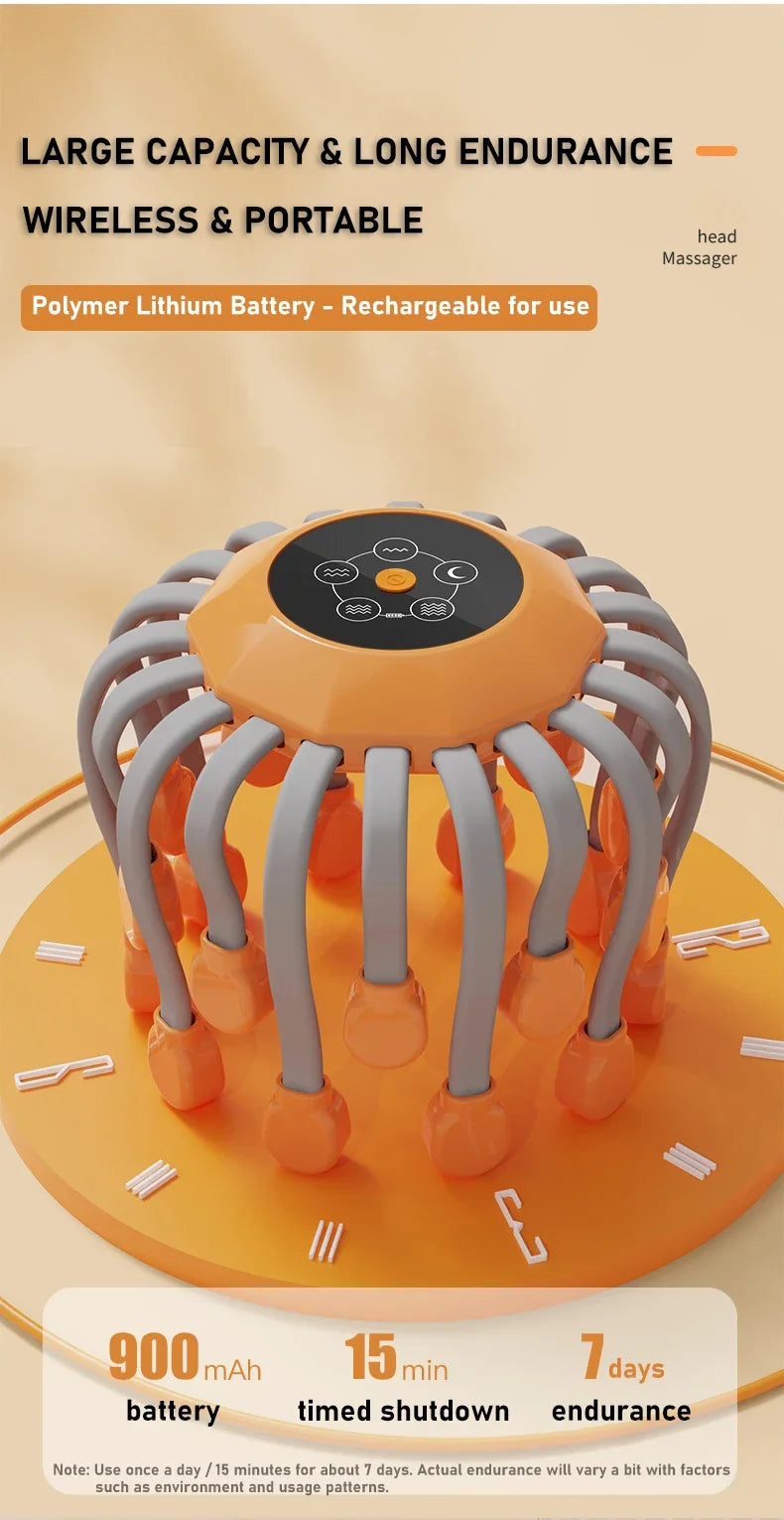 Octopus 20 Head Massager - Pain Reliefer