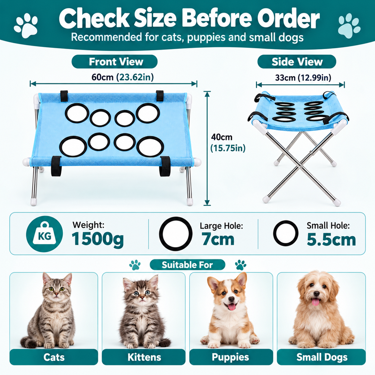 Groomly™ Pets Hammock