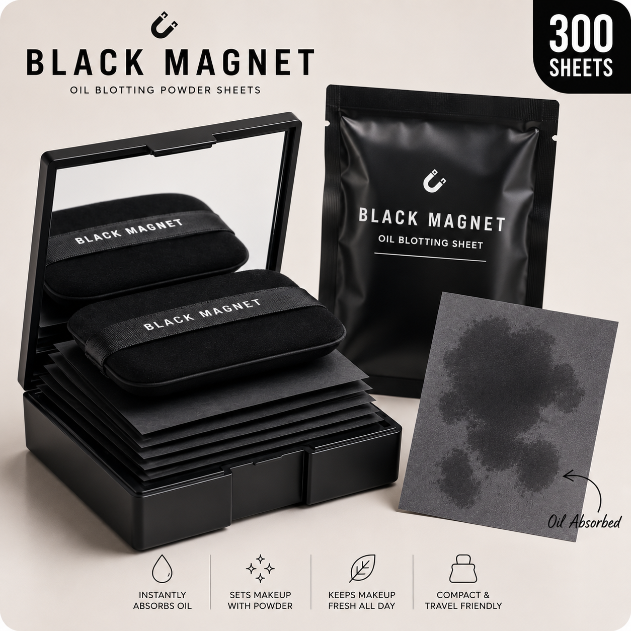 Black Magnet™ Oil Control Compact