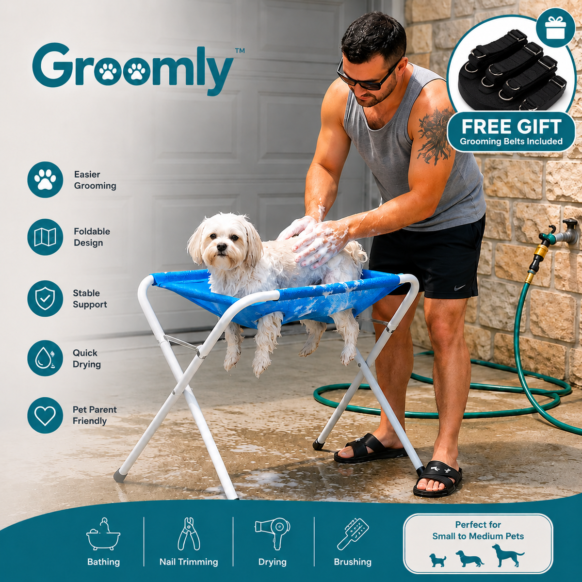 Groomly™ Pets Hammock