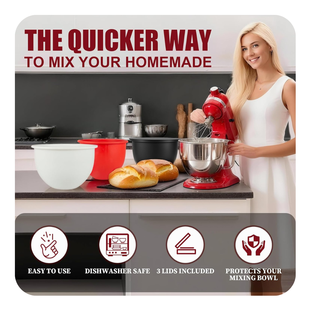 Silicone Bowl Liners for 5 Qt Kitchen