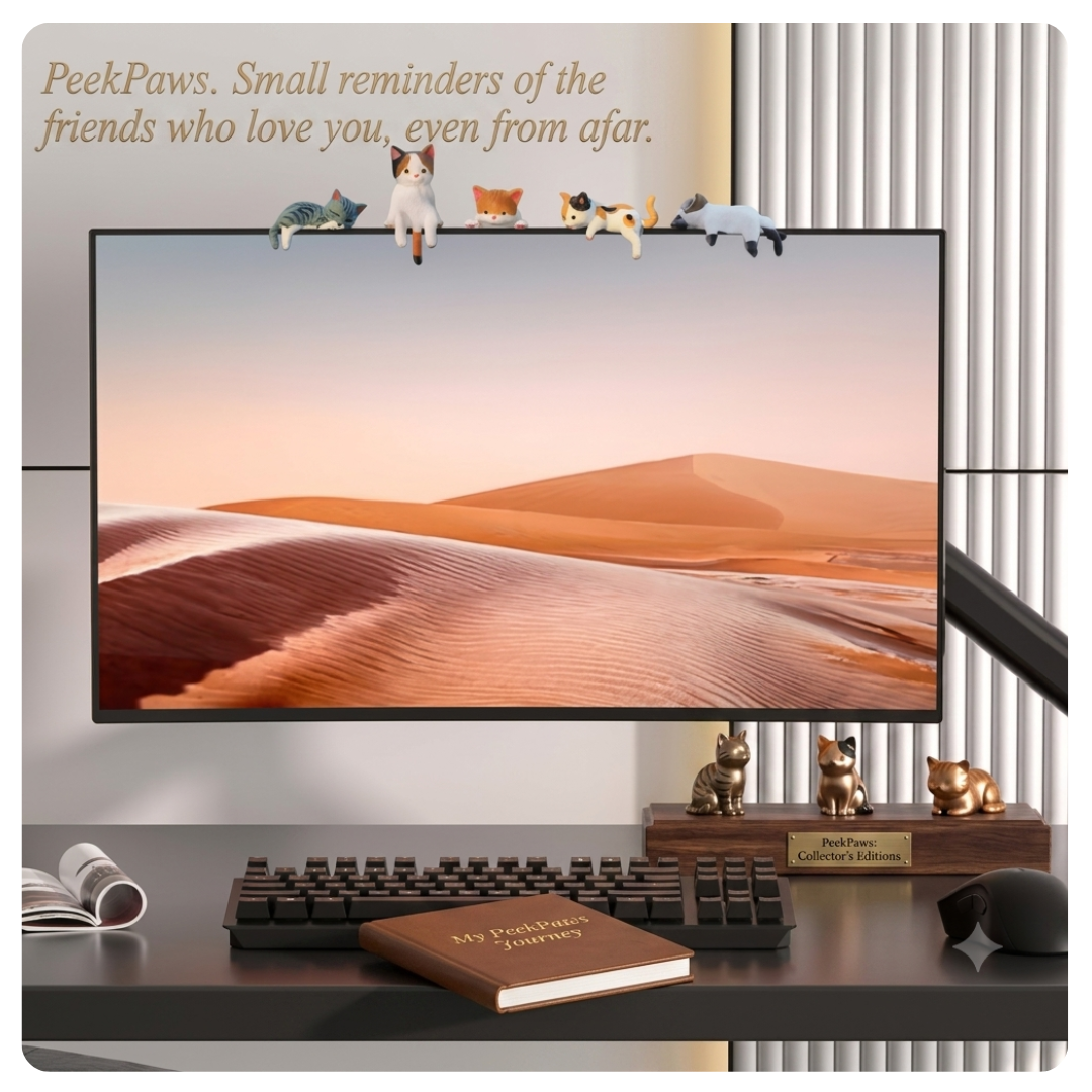 PeekPaws™ – Mini Cat Deskmate
