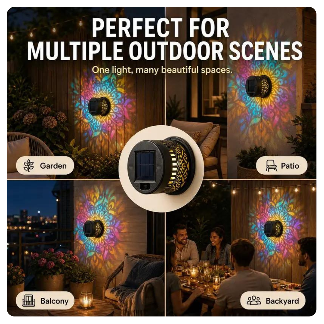 MoonPetal™ Solar Mandala Light